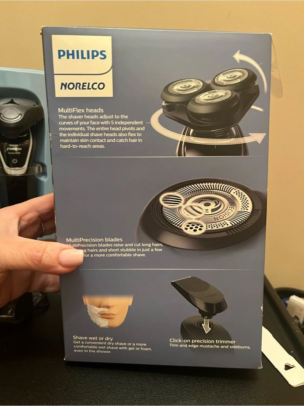 Philips Norelco Shaver 5100 - Black and Silver Electric Razor